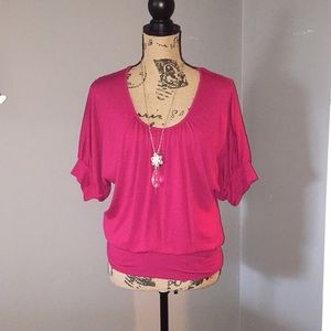 Fuchsia pink top
